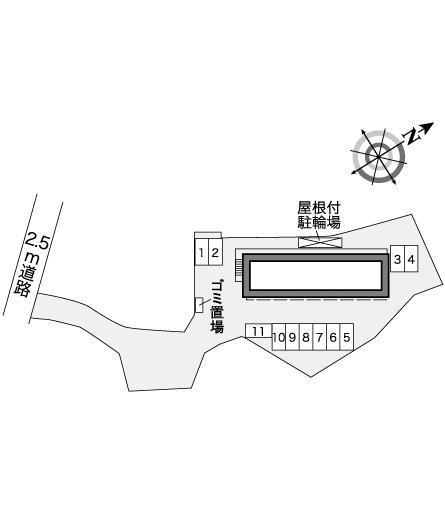 コスモ　スクエア(26480)の駐車配置図
