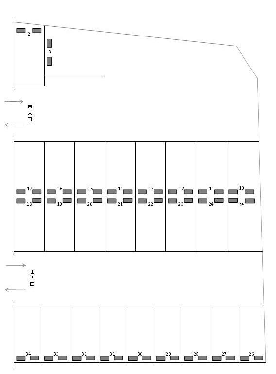 J-135の駐車配置図