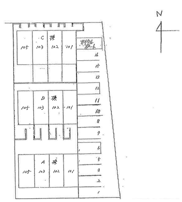 エクセルⅠの駐車配置図