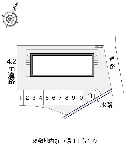 プレシオＦ(13532)の駐車配置図