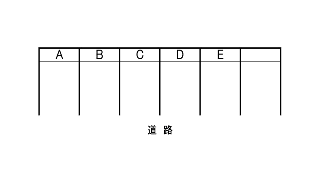 紀パーキングの駐車配置図