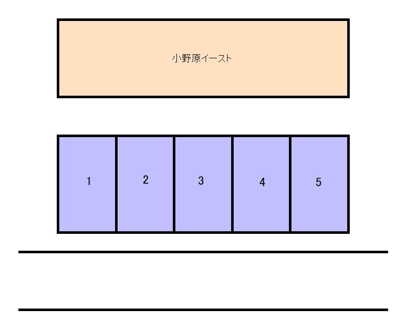 小野原イーストの駐車配置図