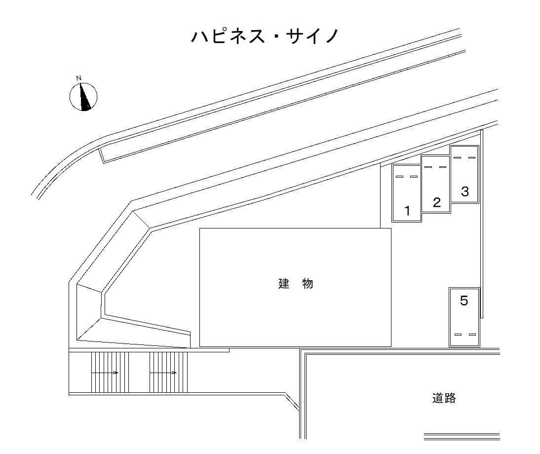 ハピネス・サイノの駐車配置図