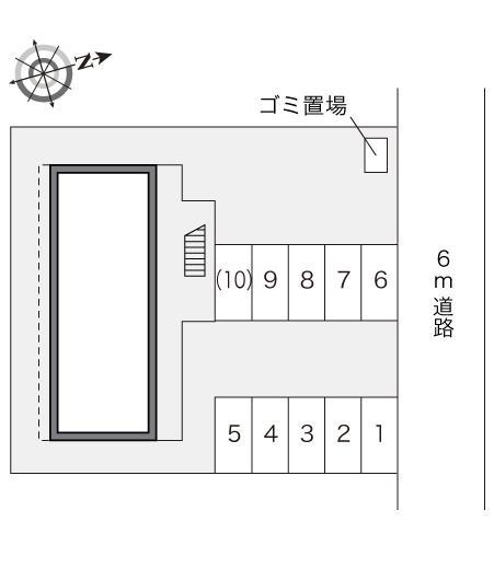 ＣｏＣｏ(16296)の駐車配置図