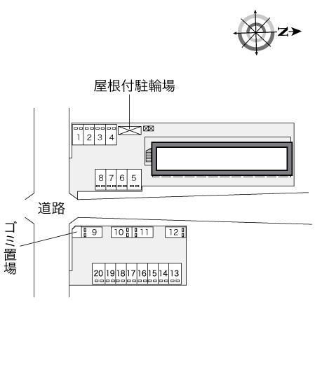 パストラル(25805)の駐車配置図