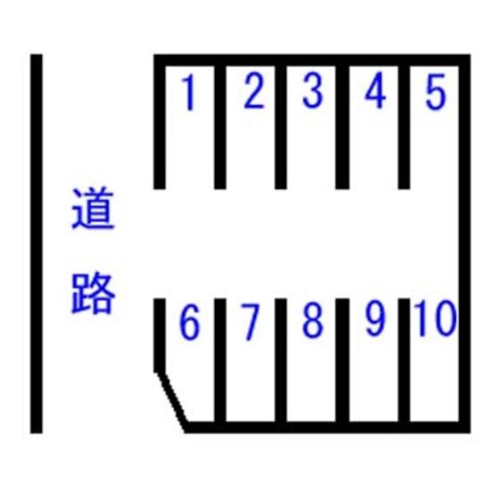 PD羽鳥大門町鈴木駐車場の駐車配置図