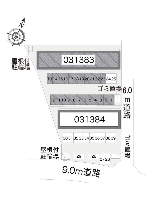 ロハス　Ａ(31383)の駐車配置図