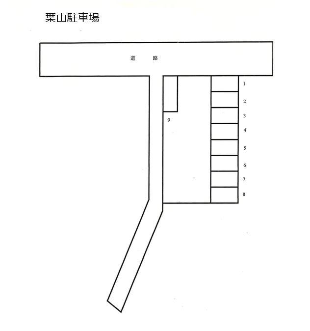 葉山駐車場の駐車配置図