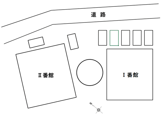 ｃｏｚｙ　ｃｏｕｒｔ　千里山田Ⅰ番館の駐車配置図