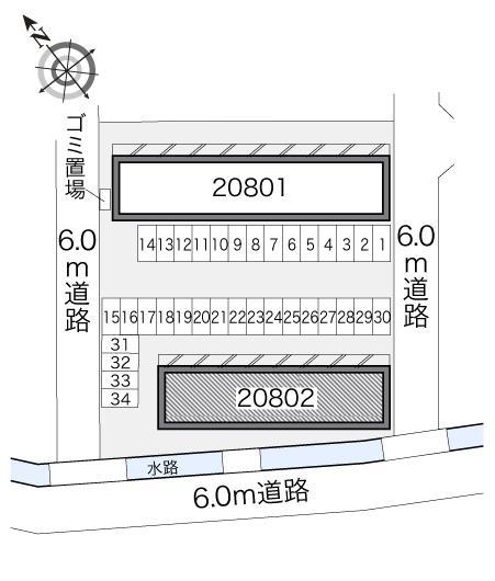 ＳＵＮ　はなみずき(20802)の駐車配置図