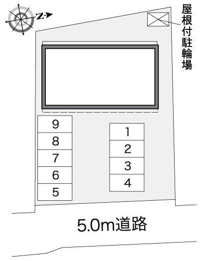ＷｅｓｔＳｉｄｅＢＢ(38755)の駐車配置図