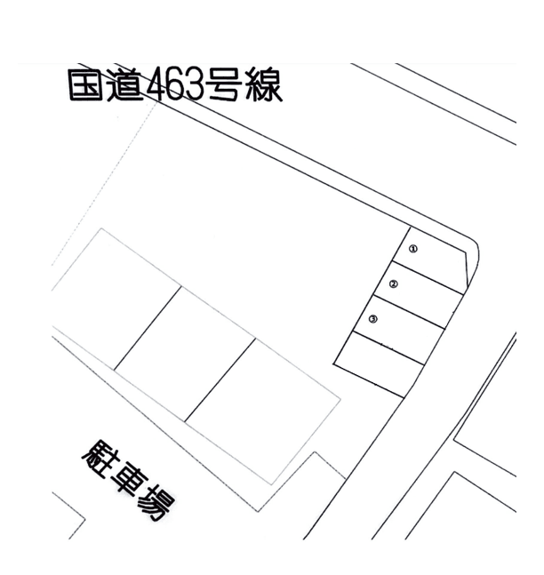 赤門駐車場の駐車配置図