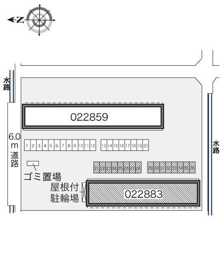 グランデ２番館(22883)の駐車配置図