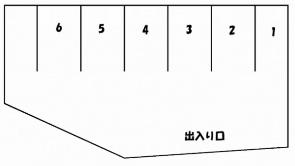 バックス佐原駐車場の駐車配置図