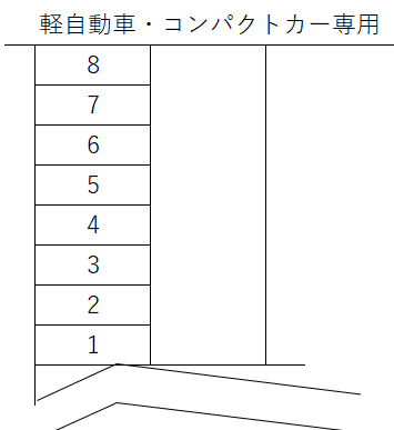 桜町ＯＭパーキングの駐車配置図