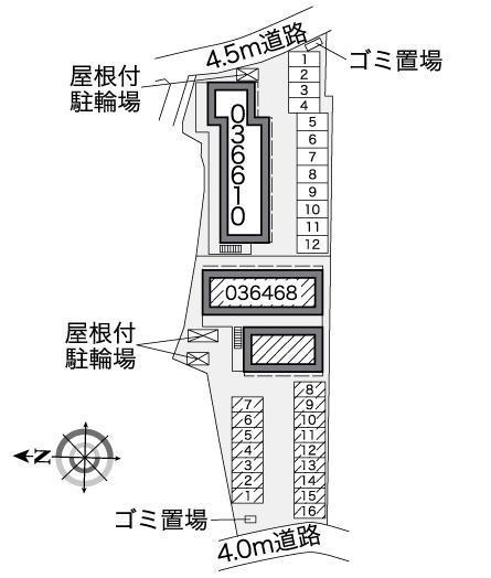 ケヤキ(36468)の駐車配置図