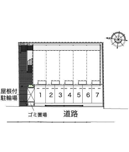 オレンジ(43793)の駐車配置図