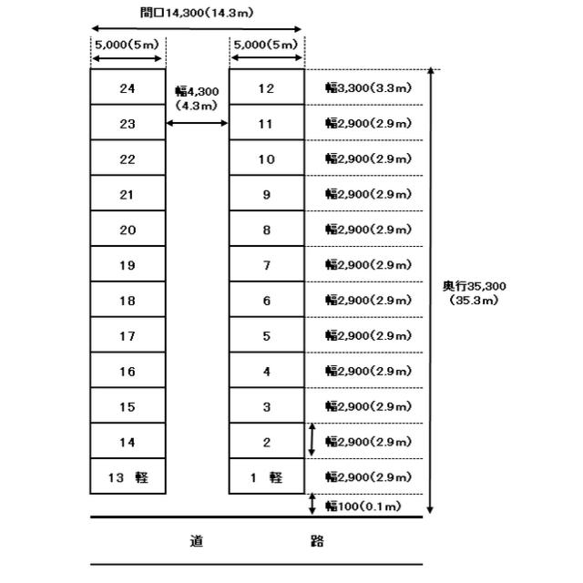 PD昭府一丁目第2大橋駐車場の駐車配置図