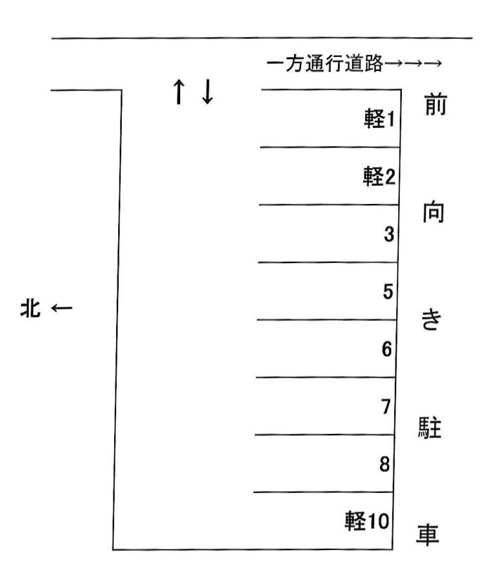 岩倉－300の駐車配置図