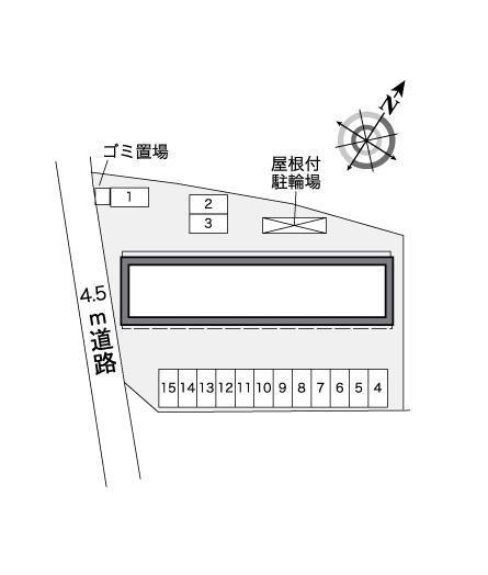 大楽寺Ⅱ(39807)の駐車配置図