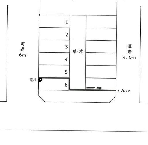藤久保台駐車場１の駐車配置図