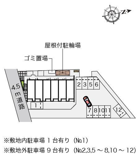 クレイノグレッシャー(58597)の駐車配置図