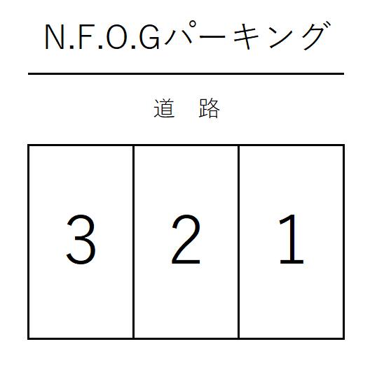 N.F.O.Gパーキングの駐車配置図