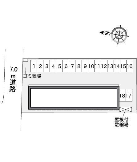 パイシーズ(35026)の駐車配置図
