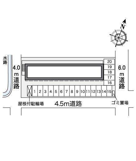 ヨシダ(38018)の駐車配置図