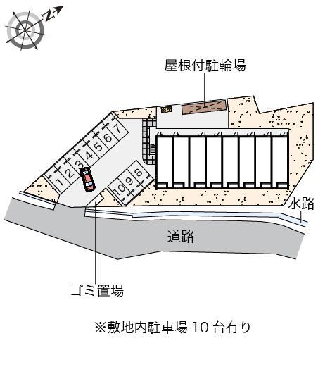 クレイノ堀池(56994)の駐車配置図