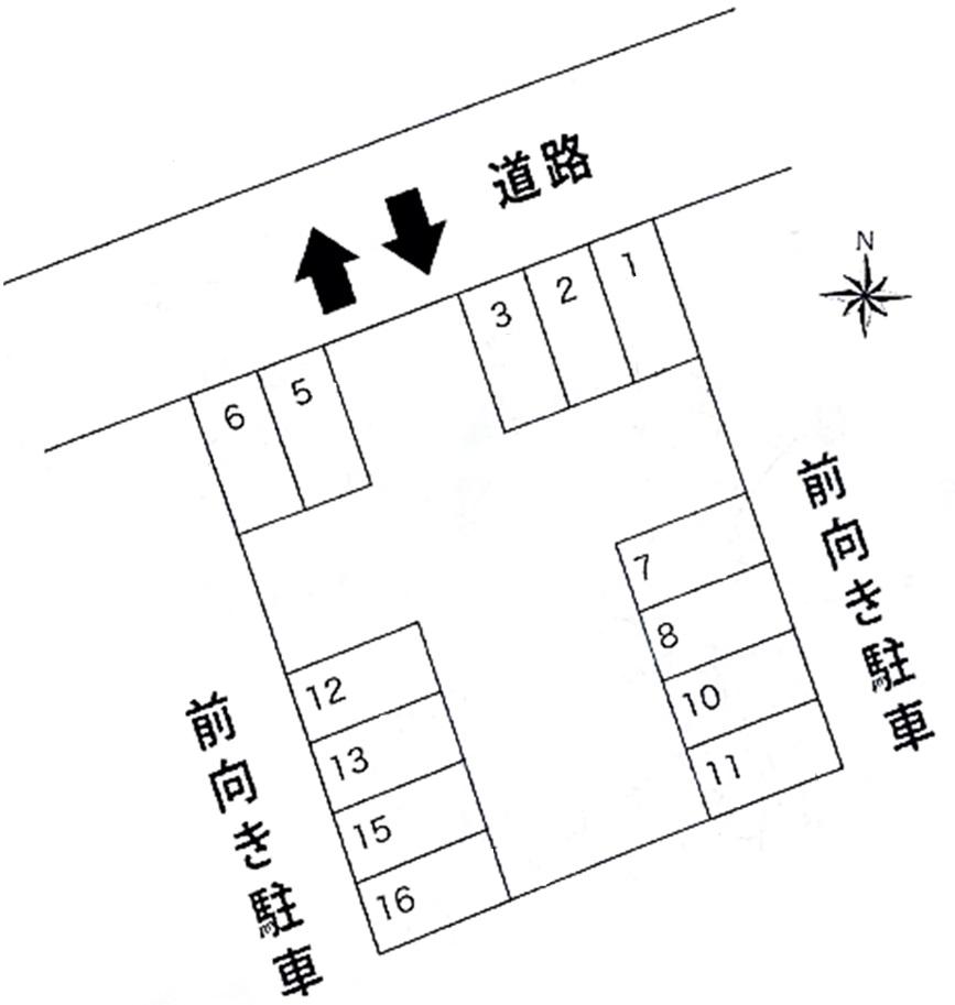 (56) 渡辺駐車場の駐車配置図