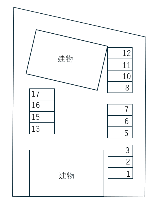 カシオペアＴ＆Ａ Ａの駐車配置図