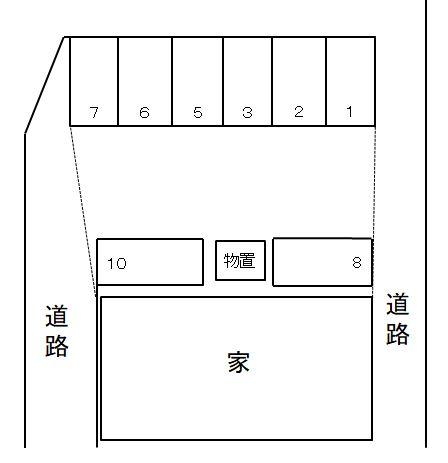石引1丁目月極駐車場の駐車配置図