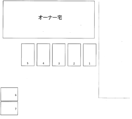志免中央4丁目月極駐車場の駐車配置図