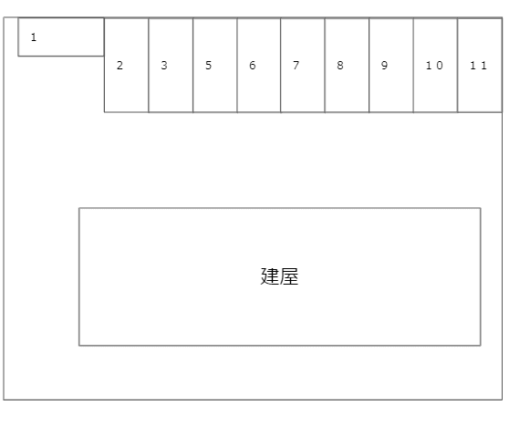 ドミール丸屋町の駐車配置図