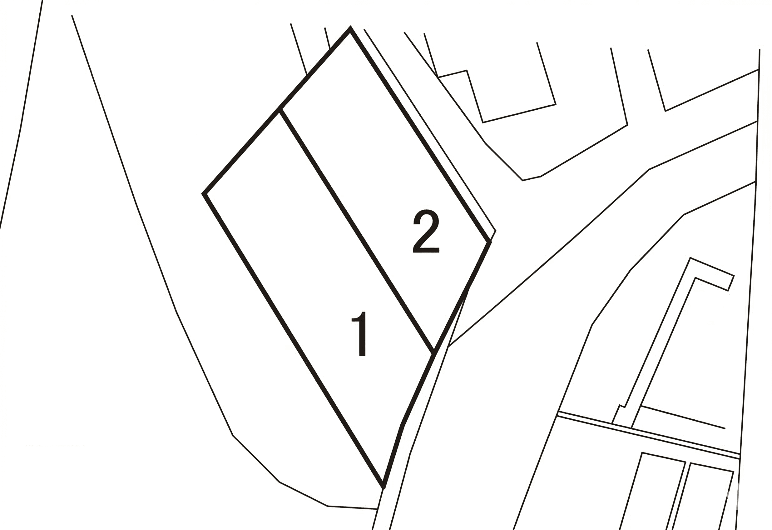 田越川横山駐車場の駐車配置図