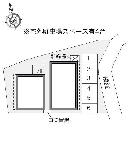 コスミック(23931)の駐車配置図