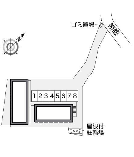 グレイスコート　古江(26750)の駐車配置図