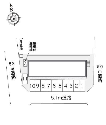 あすなろ(29775)の駐車配置図
