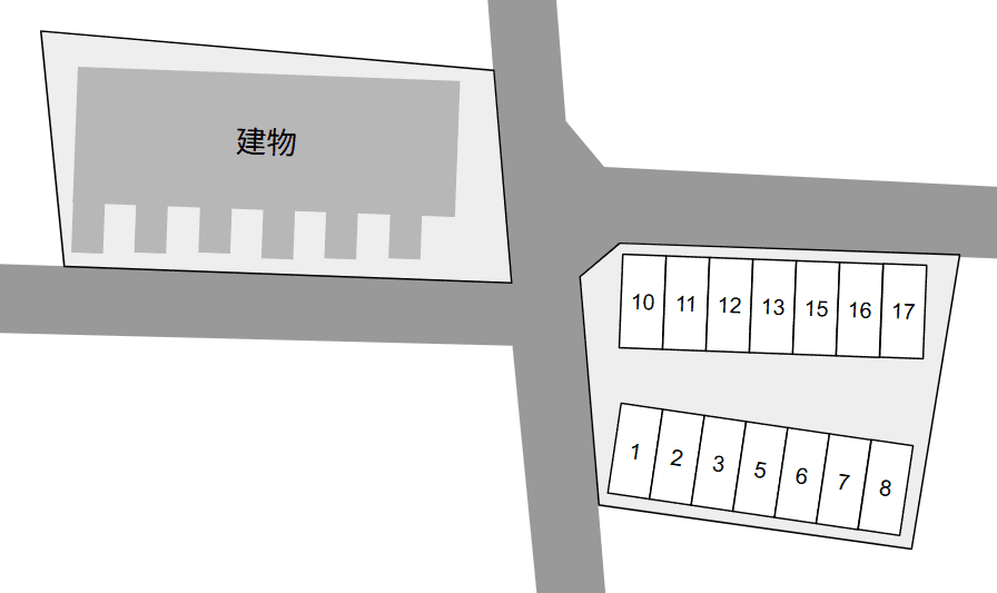 メゾン　グラシアの駐車配置図