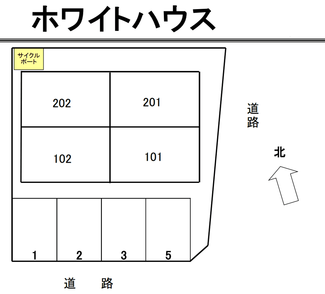 ホワイトハウスの駐車配置図