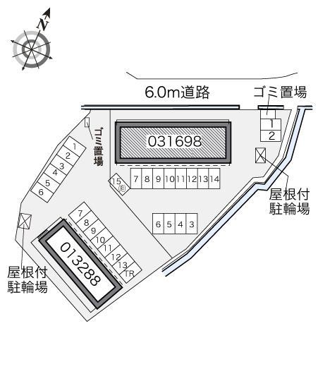 ジュネス(31698)の駐車配置図