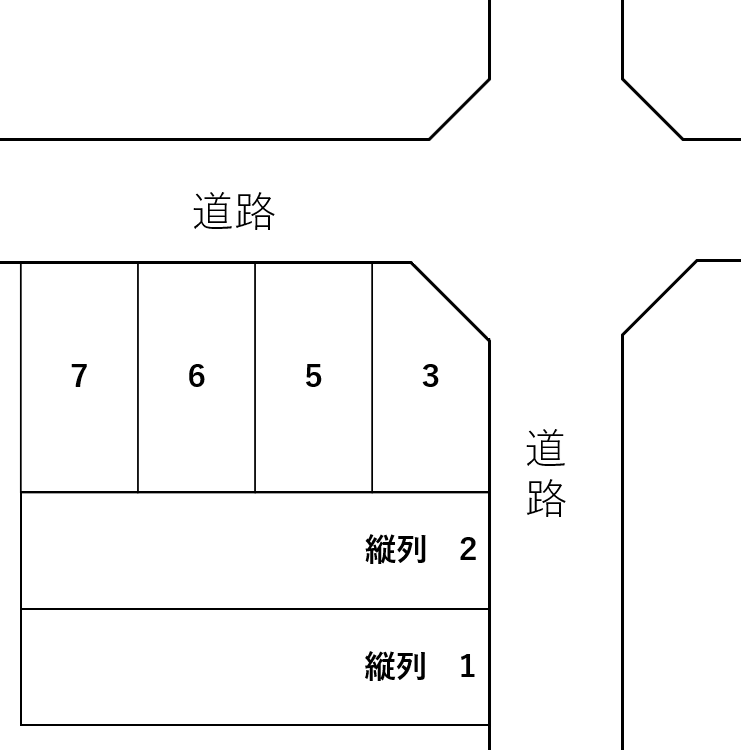 洲山町駐車場の駐車配置図