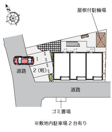 メルベーユヒルズⅡ(53333)の駐車配置図
