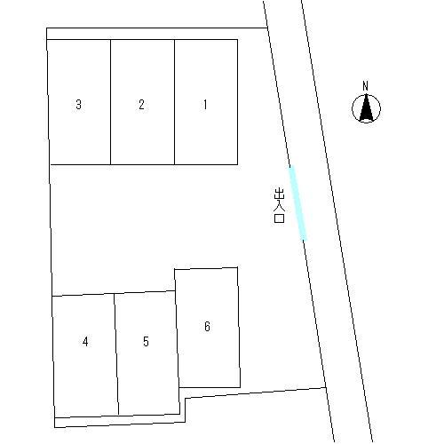 鳥が丘駐車場の駐車配置図
