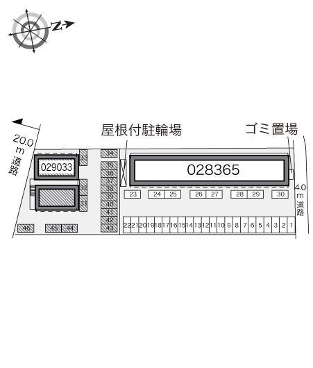 グランジュール鹿沼Ⅱ(29033)の駐車配置図