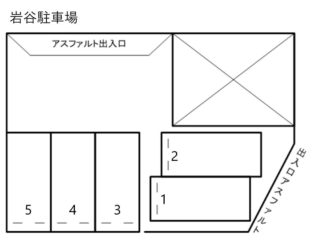 岩谷駐車場の駐車配置図