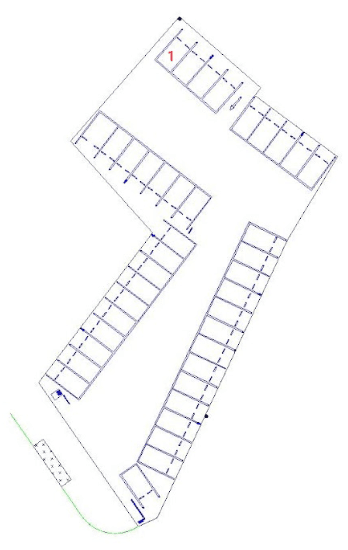 荒川沖駅前第３の駐車配置図