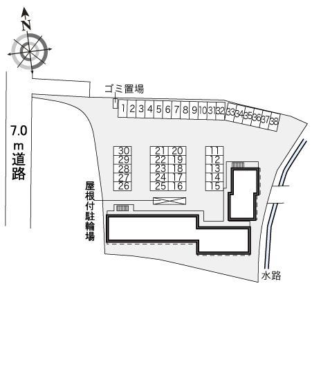 香峯(33080)の駐車配置図