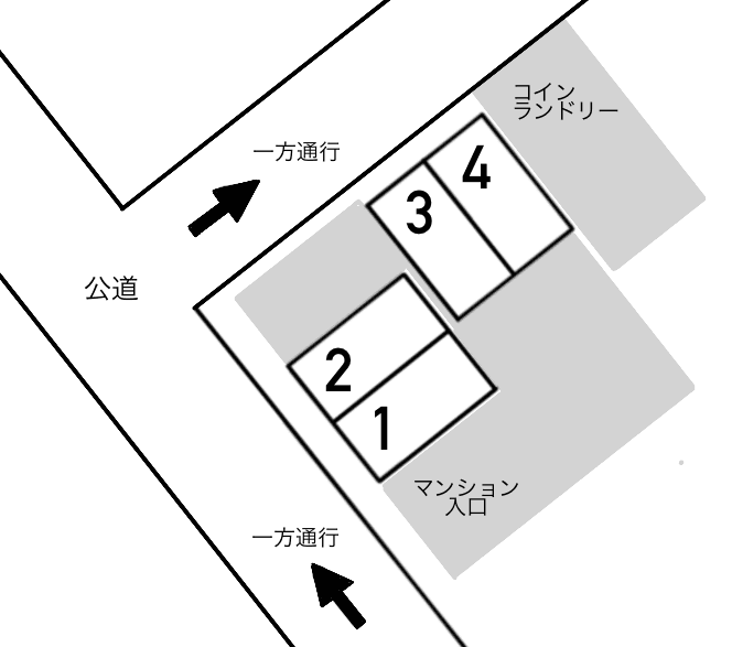 ザ・パーク新宿余丁町の駐車配置図